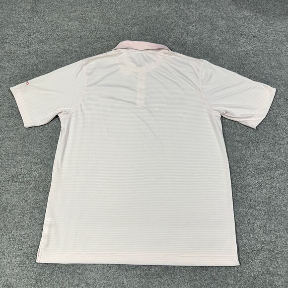 Cutter & Buck DryTec Pink Striped Short Sleeve Golf Polo Shirt Men’s Size XXXL - Picture 2 of 8
